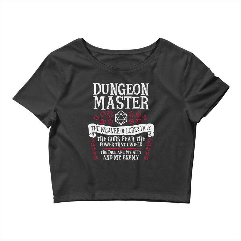 Dungeon Master, Dungeons & Dragons - The Weaver Of Lore & Date Crop Top | Artistshot