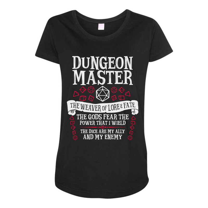 Dungeon Master, Dungeons & Dragons - The Weaver Of Lore & Date Maternity Scoop Neck T-shirt | Artistshot