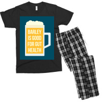 Barley Is Good For Gut Health Men's T-shirt Pajama Set | Artistshot