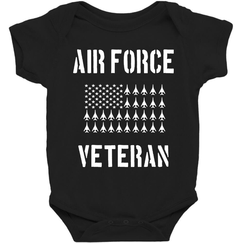 Air Force Veteran B-1 Lancers American Us Flag Baby Bodysuit by gendercampaign78@gmail.com | Artistshot