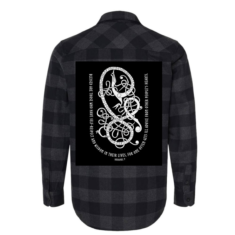 Runestone Havamal 9 Quote  Cool Trending Flannel Shirt | Artistshot