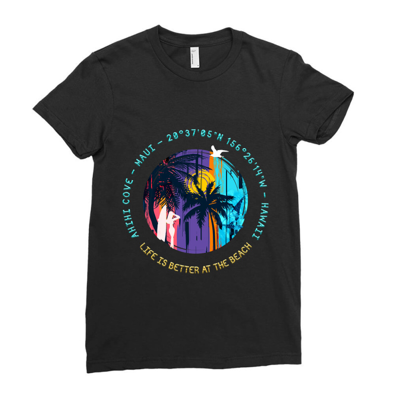 Ahihi Cove, Maui, Hawaii Ladies Fitted T-Shirt by kayakbetween30 | Artistshot