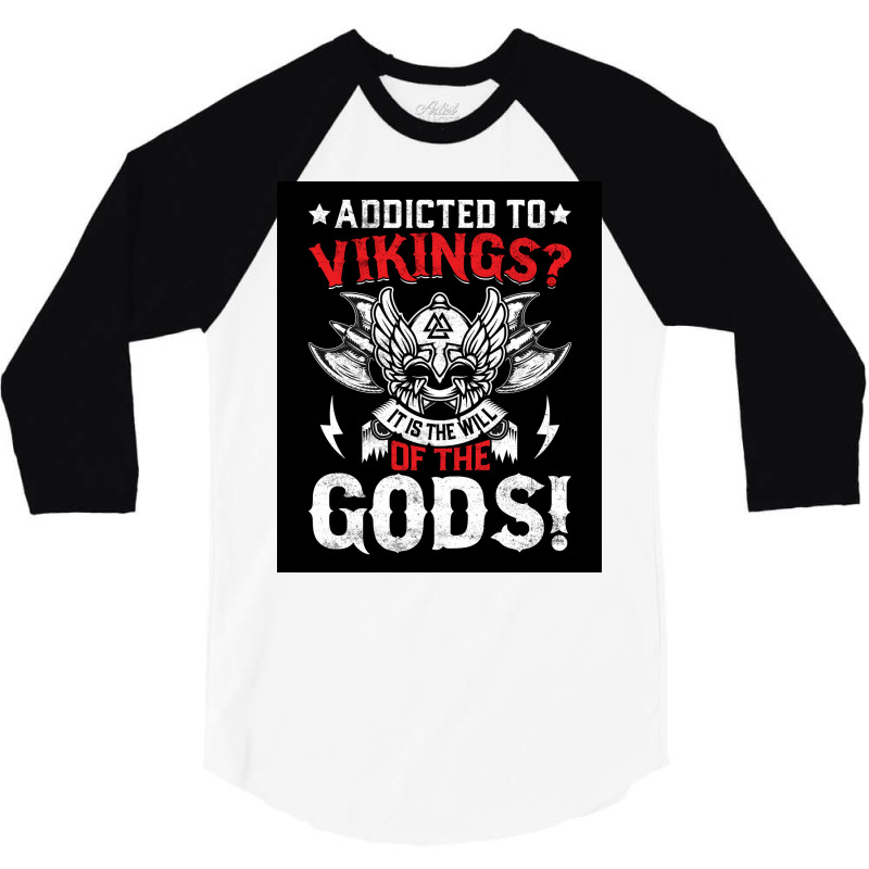 Viking Designs  Aesthetic Trending 3/4 Sleeve Shirt | Artistshot