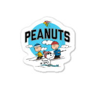 Peanuts   Skiing Peanuts Group T Shirt Sticker | Artistshot