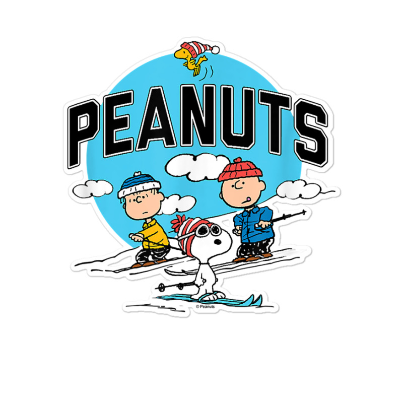 Peanuts   Skiing Peanuts Group T Shirt Sticker | Artistshot