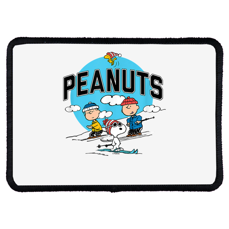 Peanuts   Skiing Peanuts Group T Shirt Rectangle Patch | Artistshot