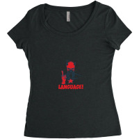 Captain Language 1 Women's Triblend Scoop T-shirt | Artistshot