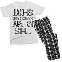 Handstand Cool Funny Men's T-shirt Pajama Set | Artistshot