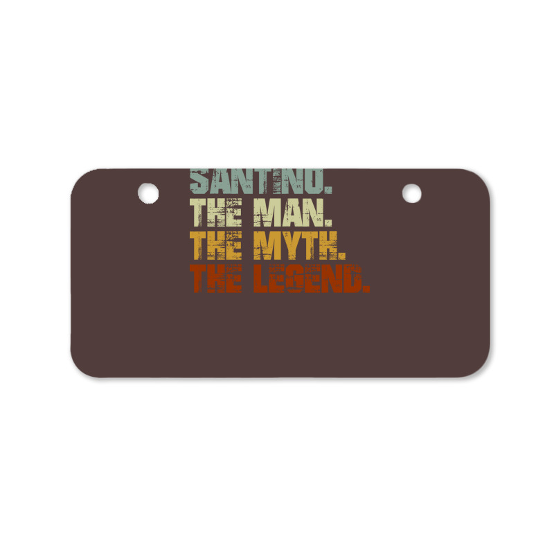 Santino The Man The Myth The Cool Summer Bicycle License Plate | Artistshot