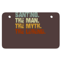 Santino The Man The Myth The Cool Summer Atv License Plate | Artistshot