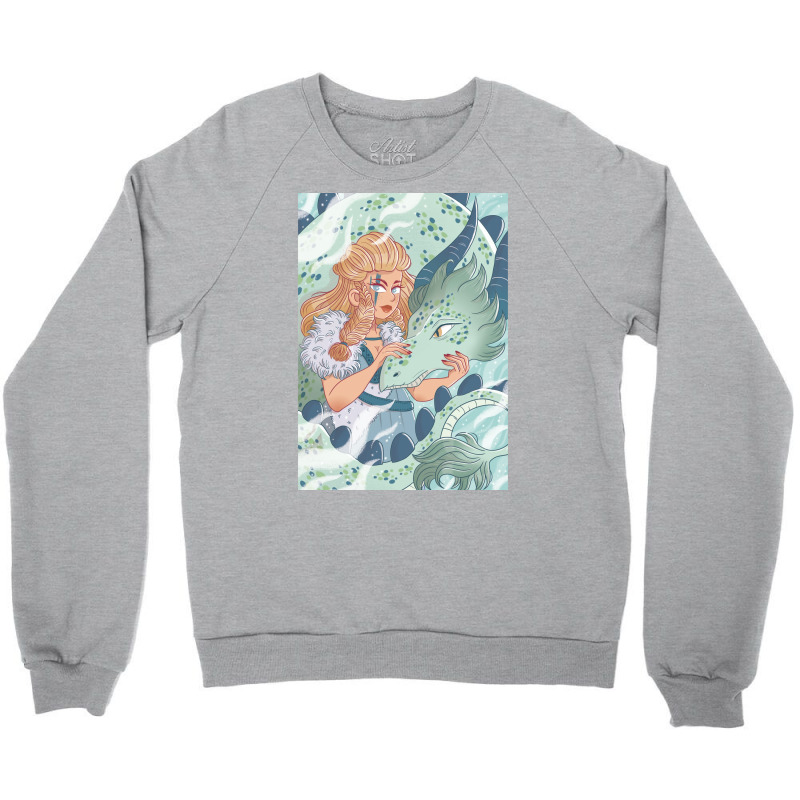 Viking Dragon  Green 70s Retro Crewneck Sweatshirt | Artistshot