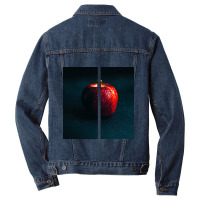 Apple Split In Half Men Denim Jacket | Artistshot