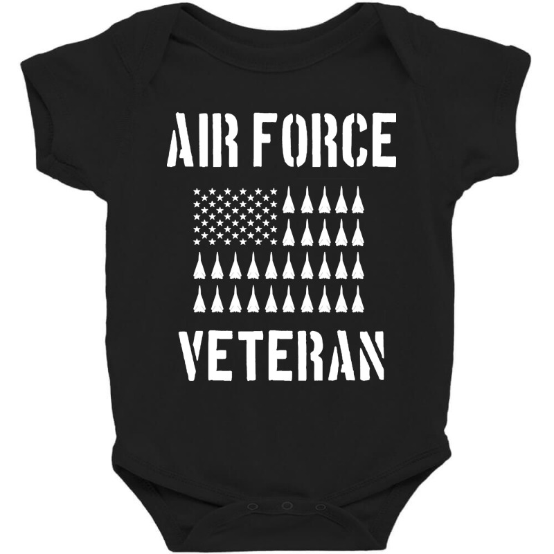 Air Force Veteran F-111 Bomber Us Flag Baby Bodysuit | Artistshot