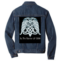 By The Ravens Of Odin Dark  Red Men Denim Jacket | Artistshot