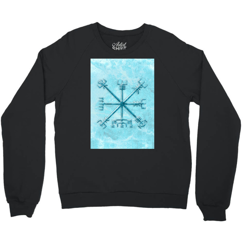 Vegvsir Over Permafrost In Blue  Blue Boy Crewneck Sweatshirt | Artistshot