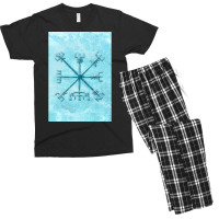 Vegvsir Over Permafrost In Blue  Blue Boy Men's T-shirt Pajama Set | Artistshot