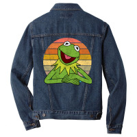 Kermit The Boy Retro Men Denim Jacket | Artistshot