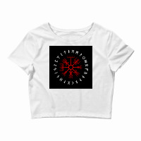 Vegvisir Compass 5 To Guide Travelers And Keep Them Safe On Journeys E Crop Top | Artistshot