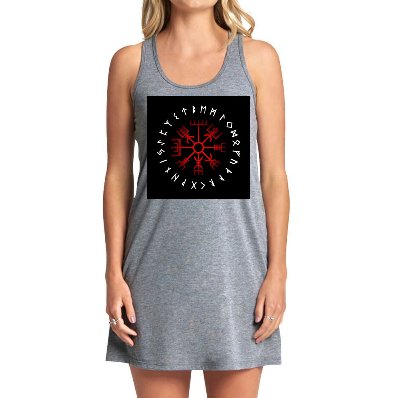 Vegvisir Compass 5 To Guide Travelers And Keep Them Safe On Journeys E Tank Dress by campencaic | Artistshot