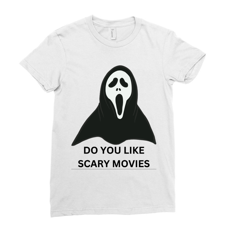 Horror Theme T-shirt Ladies Fitted T-Shirt by trampolinnervous53 | Artistshot