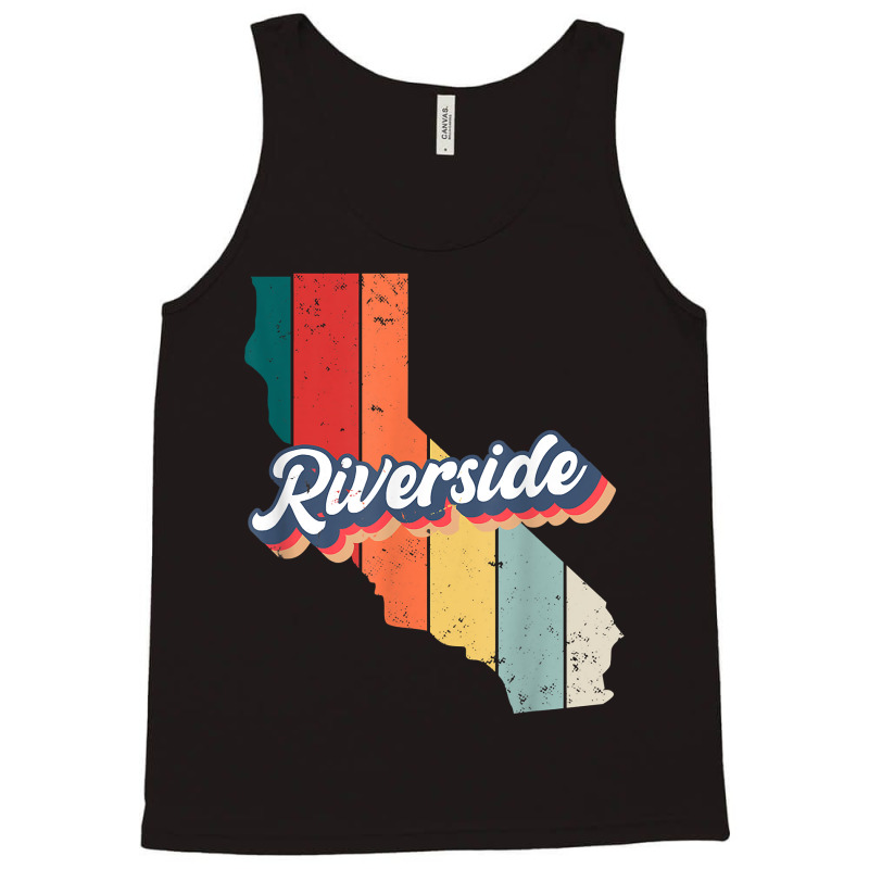 Riverside City Retro Vintage Hometown California T Shirt Tank Top by calvinittgos | Artistshot