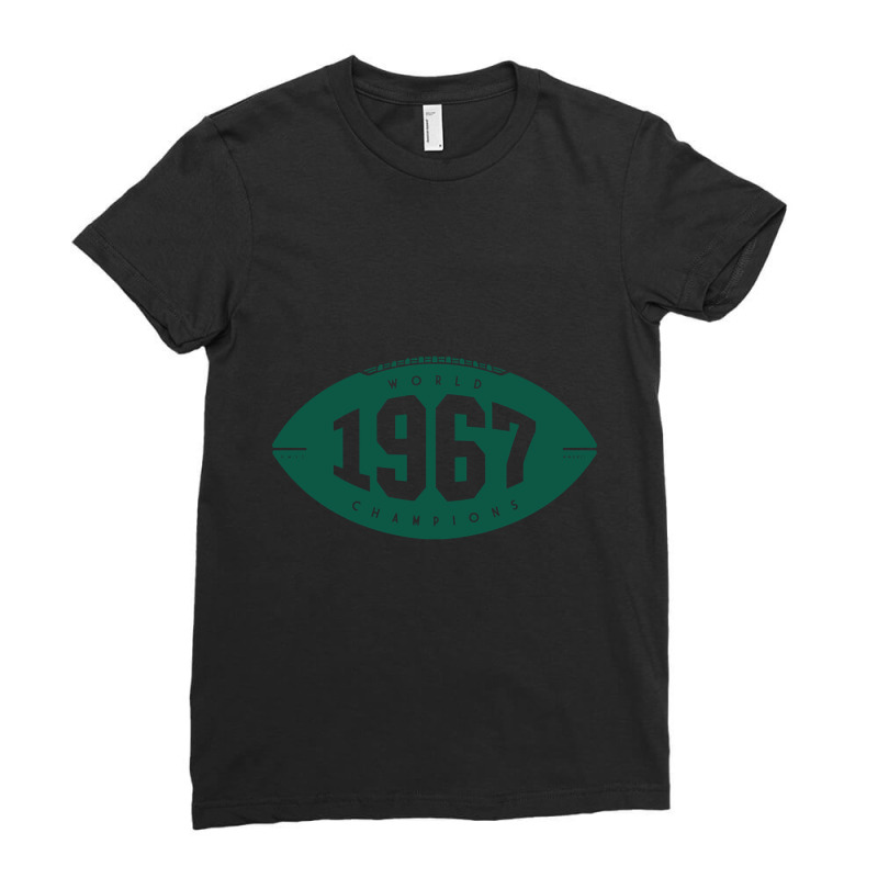 1967 World Champions - Packers (green) Ladies Fitted T-Shirt by fumbledeafness270 | Artistshot