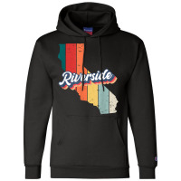 Riverside City Retro Vintage Hometown California T Shirt Champion Hoodie | Artistshot