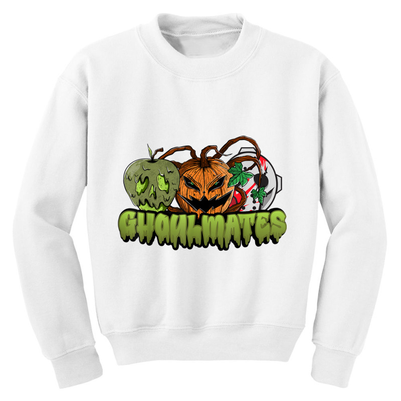 Ghoulmates Funny Halloween Soulmates Pun T Shirt Youth Sweatshirt by hamlerf | Artistshot