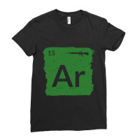 Ar15 Rifle Periodic Table Patriotic For Veteran Ladies Fitted T-shirt | Artistshot