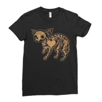 Sugar Skull Chihuahua Calavera Day Of The Dead Cool Gift Ladies Fitted T-shirt | Artistshot