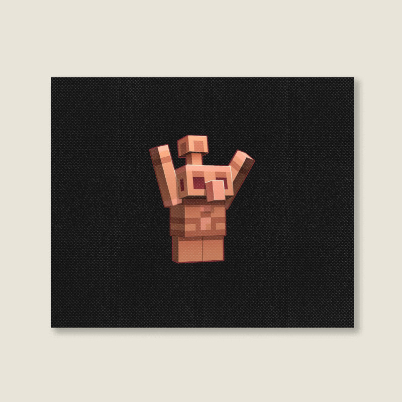 Copper Golem Friend Landscape Canvas Print | Artistshot