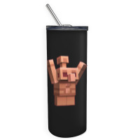 Copper Golem Friend Skinny Tumbler | Artistshot