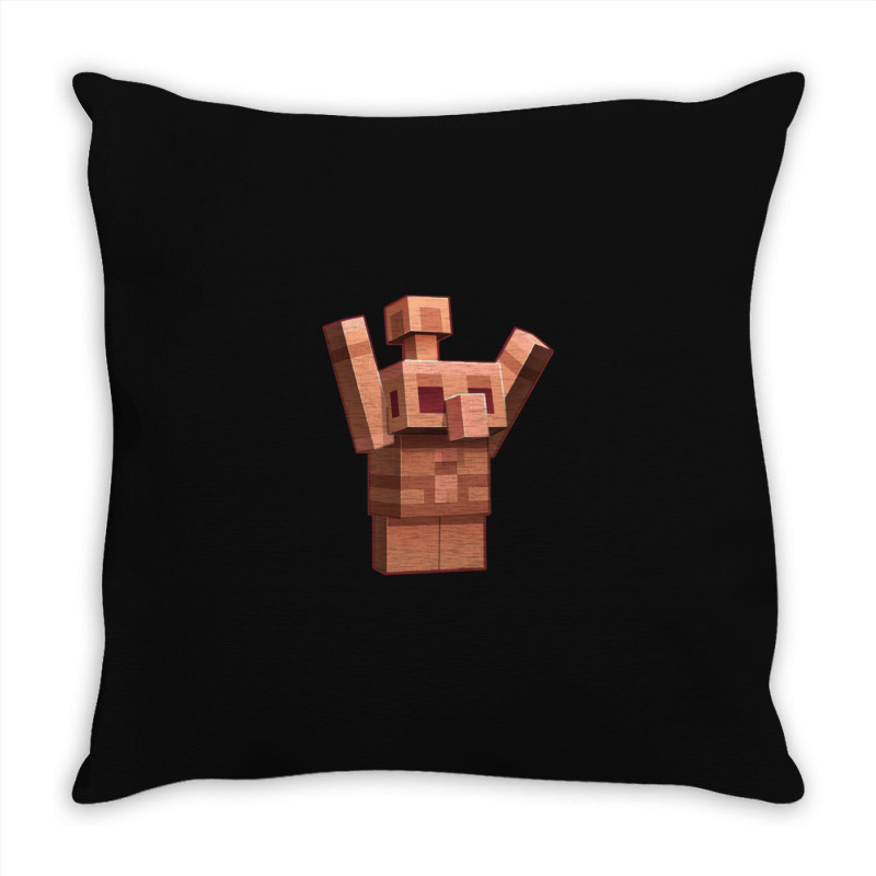 Copper Golem Friend Throw Pillow | Artistshot