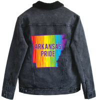 Arkansas Pride Lgbtq Unisex Sherpa-lined Denim Jacket | Artistshot