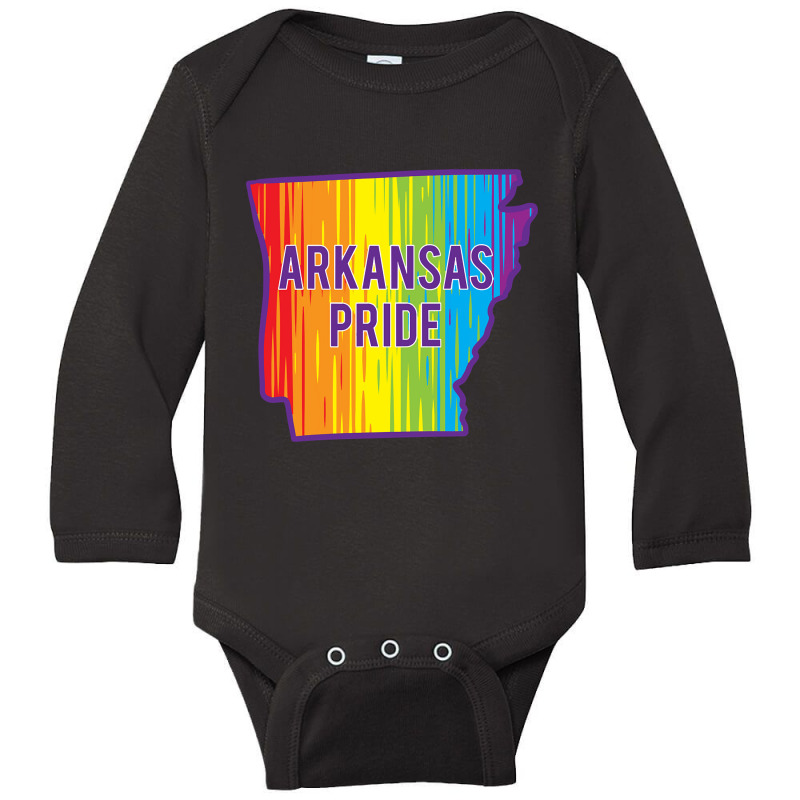 Arkansas Pride Lgbtq Long Sleeve Baby Bodysuit by ternacanuda | Artistshot