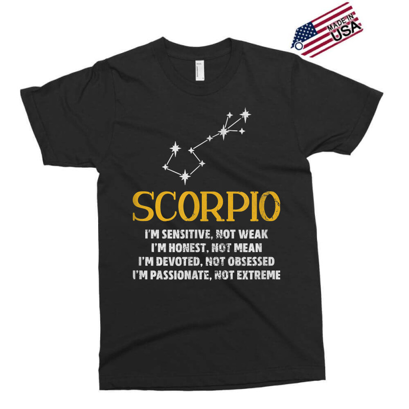 Scorpio Sensitive Not Weak Honest Not Mean Astrology Grunge T Shirt Exclusive T-shirt by calvinittgos | Artistshot