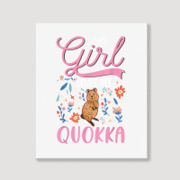 Quokka Girl Short Tailed Kangaroo Quokka T Shirt Portrait Canvas Print | Artistshot