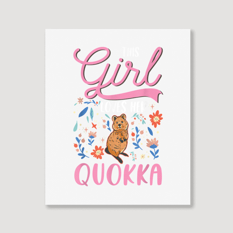 Quokka Girl Short Tailed Kangaroo Quokka T Shirt Portrait Canvas Print | Artistshot