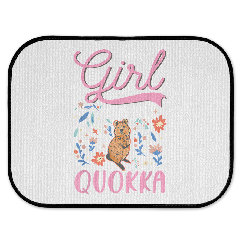 Quokka Girl Short Tailed Kangaroo Quokka T Shirt Rear Car Mat | Artistshot