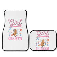 Quokka Girl Short Tailed Kangaroo Quokka T Shirt Full Set Car Mats | Artistshot