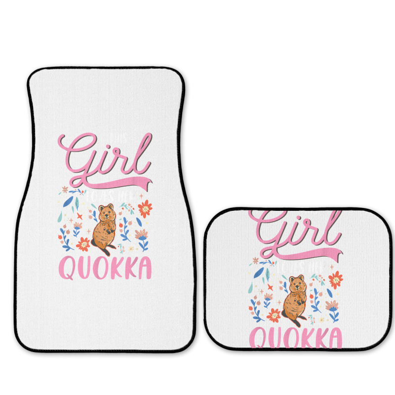 Quokka Girl Short Tailed Kangaroo Quokka T Shirt Full Set Car Mats | Artistshot