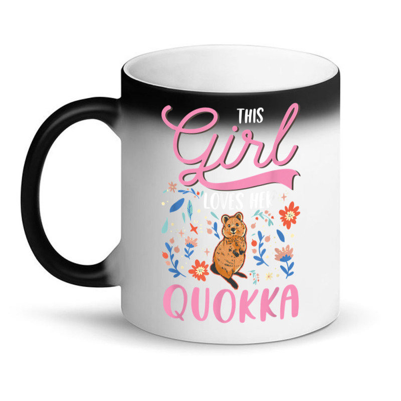 Quokka Girl Short Tailed Kangaroo Quokka T Shirt Magic Mug | Artistshot