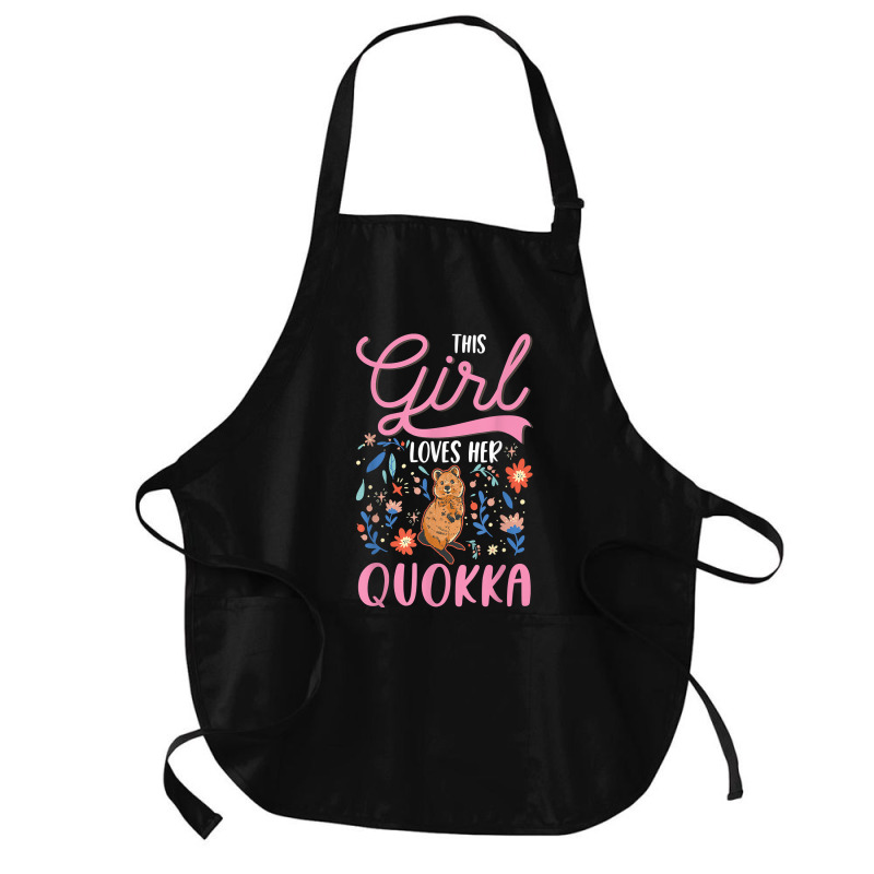 Quokka Girl Short Tailed Kangaroo Quokka T Shirt Medium-length Apron | Artistshot