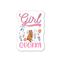 Quokka Girl Short Tailed Kangaroo Quokka T Shirt Sticker | Artistshot