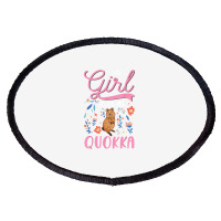 Quokka Girl Short Tailed Kangaroo Quokka T Shirt Oval Patch | Artistshot