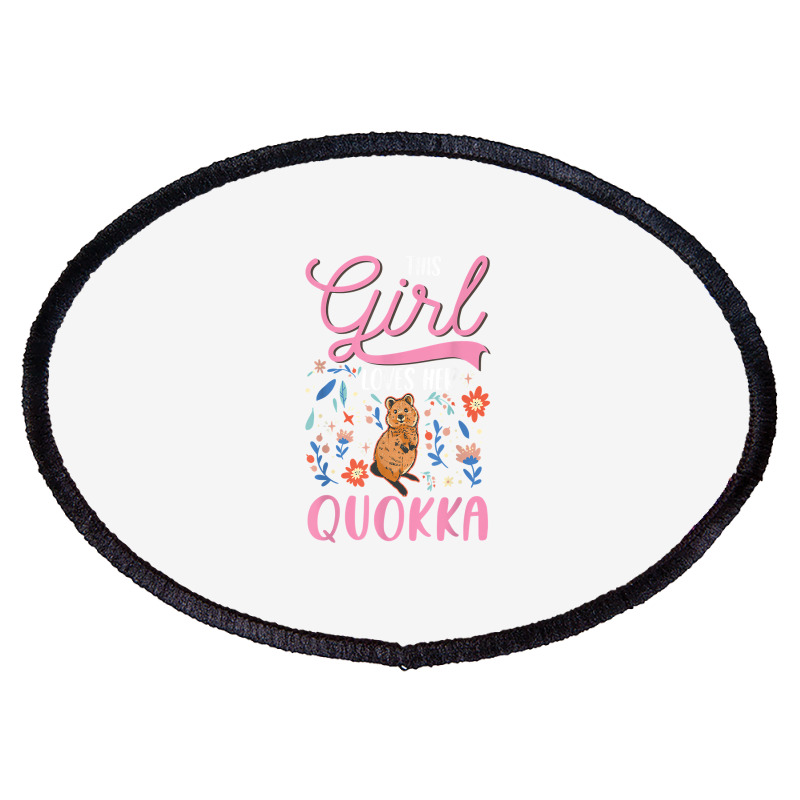 Quokka Girl Short Tailed Kangaroo Quokka T Shirt Oval Patch | Artistshot