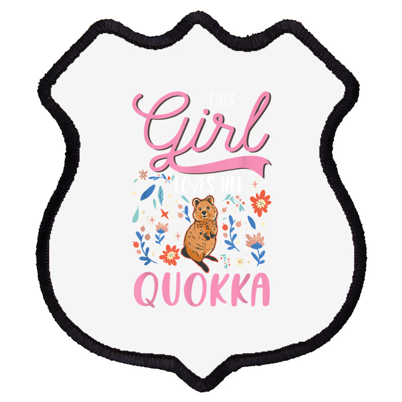 Quokka Girl Short Tailed Kangaroo Quokka T Shirt Shield Patch | Artistshot