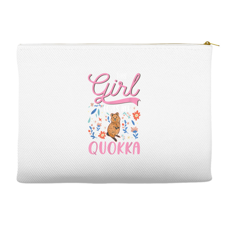 Quokka Girl Short Tailed Kangaroo Quokka T Shirt Accessory Pouches | Artistshot