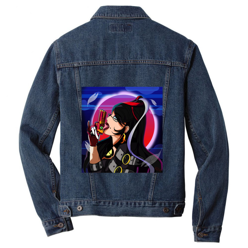 Bayonetta Hack And Slash Video Game Developed By Platinumgames Rap Men Denim Jacket | Artistshot