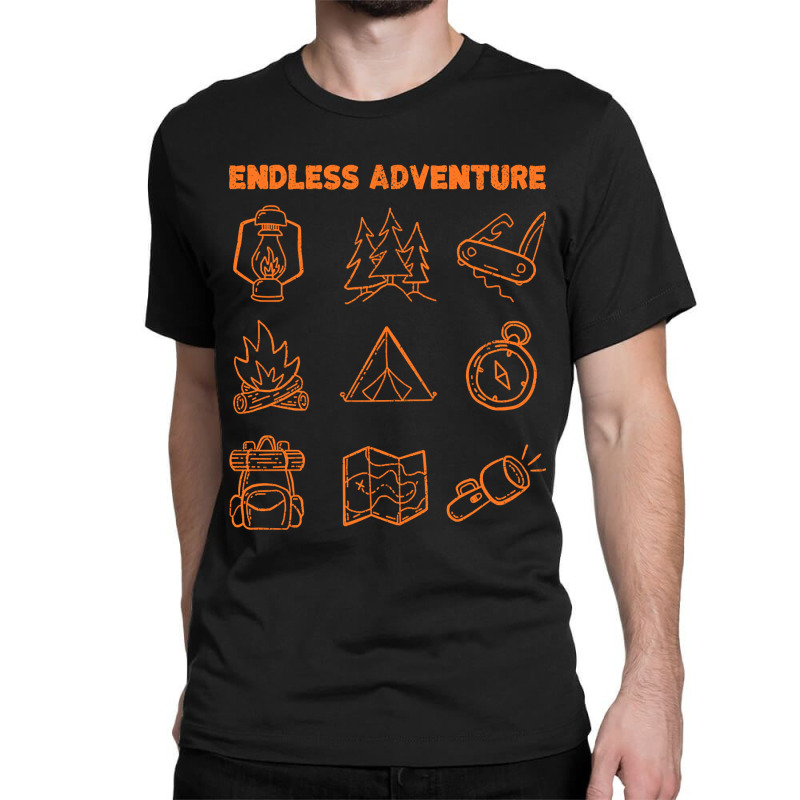 Adventure Camping Items Classic T-shirt by nuanceteams169 | Artistshot